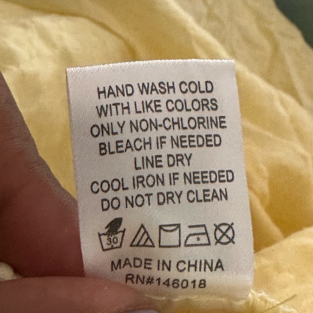 LOST + WANDER Yellow Mini Smock Dress With Ruffled Hem - Picture 8 of 9